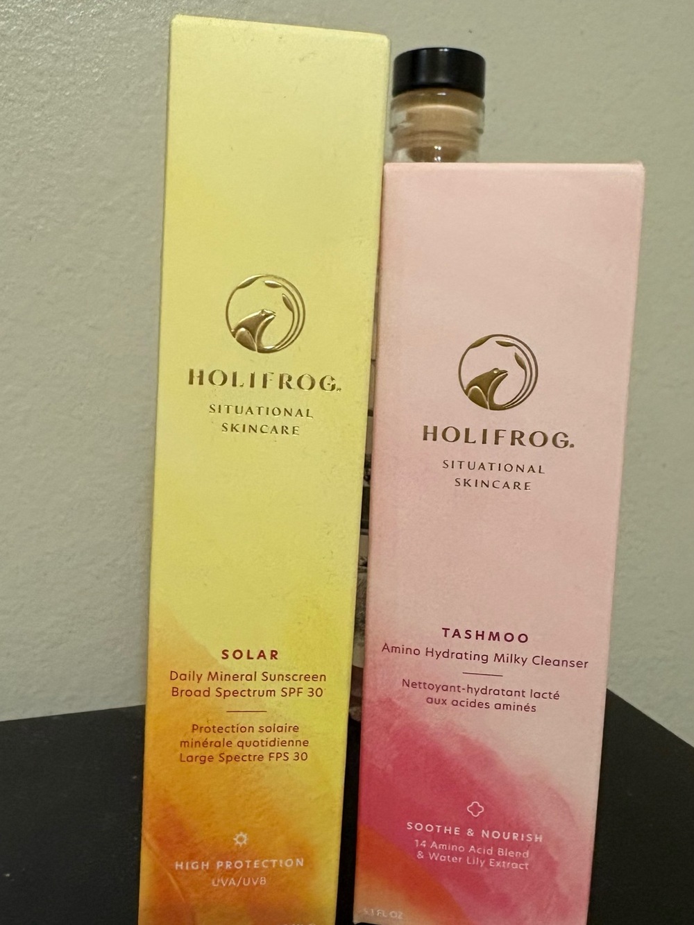 Holifrog Solar Daily Mineral Sunscreen SPF 30 and Tashmoo Milky Cleaner